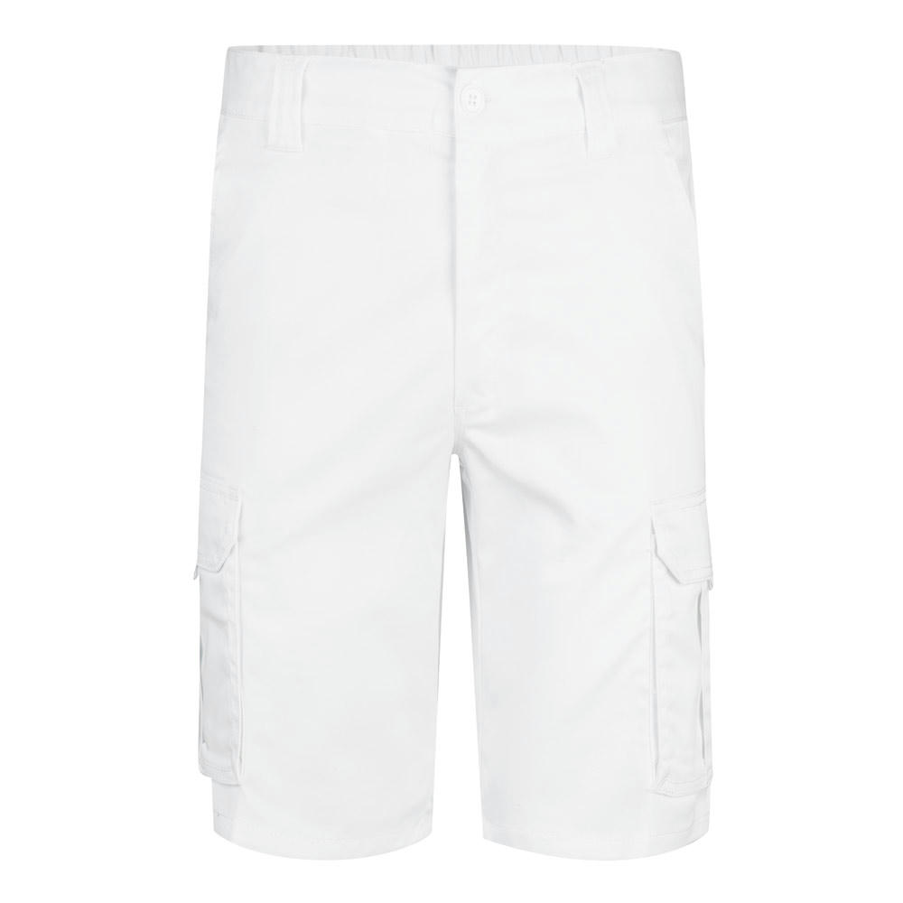 VL HEBE. Stretch-Bermudashorts mit mehreren Taschen (240 g/m²), aus Baumwolle (46 %), EME (38 %) und Polyester (16 %)