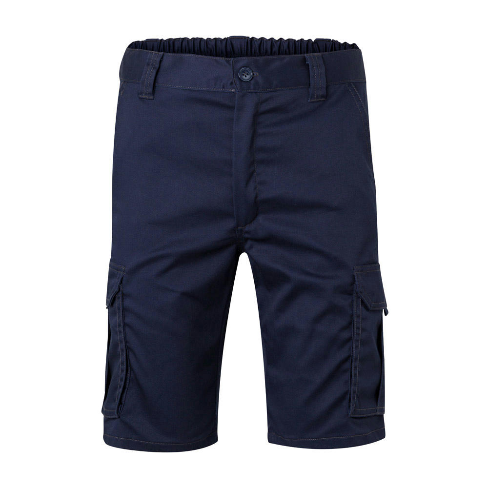 VL HEBE. Stretch-Bermudashorts mit mehreren Taschen (240 g/m²), aus Baumwolle (46 %), EME (38 %) und Polyester (16 %)