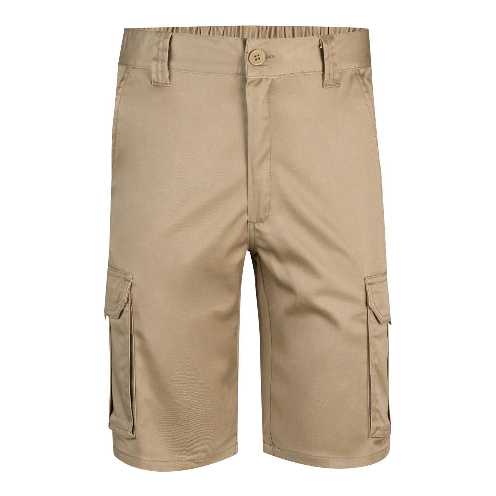 VL HEBE. Stretch-Bermudashorts mit mehreren Taschen (240 g/m²), aus Baumwolle (46 %), EME (38 %) und Polyester (16 %)