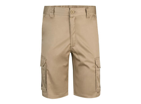 VL HEBE. Stretch-Bermudashorts mit mehreren Taschen (240 g/m²), aus Baumwolle (46 %), EME (38 %) und Polyester (16 %)