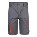 VL HEMERA. Zweifarbige Stretch-Bermudashorts mit mehreren Taschen (240 g/m²) aus Baumwolle (46 %), EME (38 %) und Polyester (16 %)