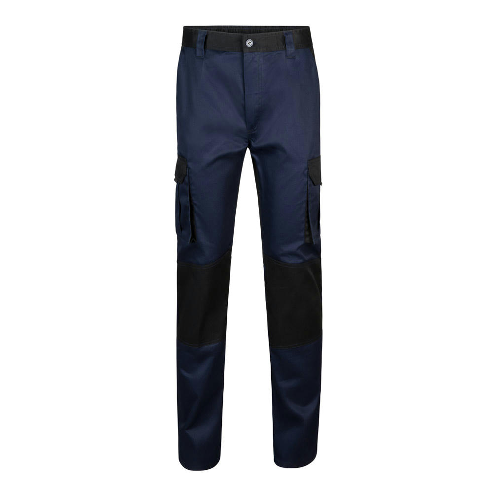 VL NJORD. Zweifarbige Twill-Hose mit mehreren Taschen (240 g/m²), aus Baumwolle (35%) und Polyester (65%)