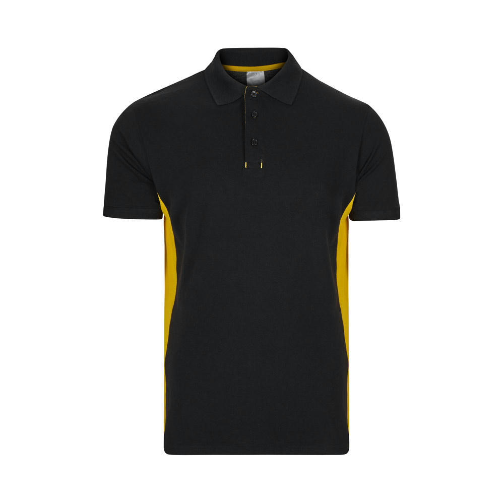 VL SUPAY. Zweifarbiges Piqué-Poloshirt (180 g/m²), kurzärmelig, aus Baumwolle (60%) und Polyester (40%)