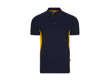 VL SUPAY. Zweifarbiges Piqué-Poloshirt (180 g/m²), kurzärmelig, aus Baumwolle (60%) und Polyester (40%)