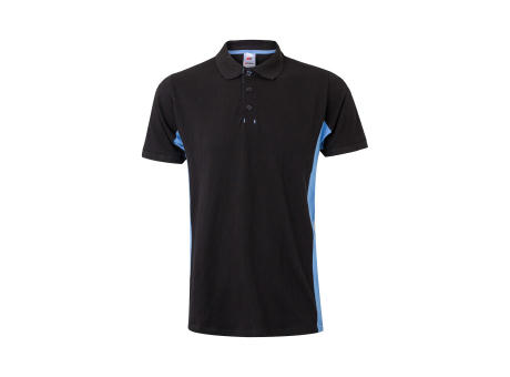 VL SUPAY. Zweifarbiges Piqué-Poloshirt (180 g/m²), kurzärmelig, aus Baumwolle (60%) und Polyester (40%)