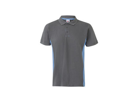 VL SUPAY. Zweifarbiges Piqué-Poloshirt (180 g/m²), kurzärmelig, aus Baumwolle (60%) und Polyester (40%)