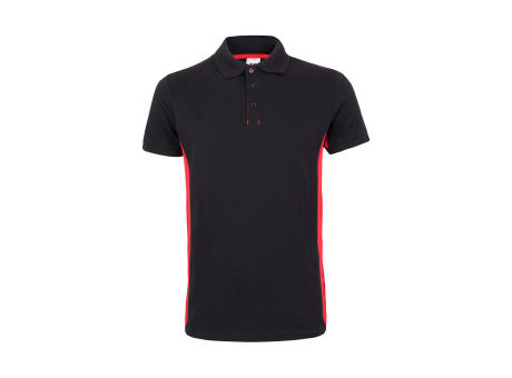 VL SUPAY. Zweifarbiges Piqué-Poloshirt (180 g/m²), kurzärmelig, aus Baumwolle (60%) und Polyester (40%)