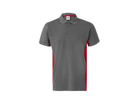 VL SUPAY. Zweifarbiges Piqué-Poloshirt (180 g/m²), kurzärmelig, aus Baumwolle (60%) und Polyester (40%)