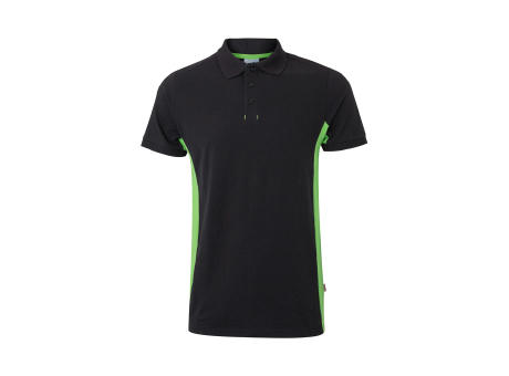 VL SUPAY. Zweifarbiges Piqué-Poloshirt (180 g/m²), kurzärmelig, aus Baumwolle (60%) und Polyester (40%)