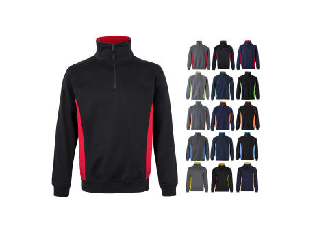 VL SVAROG. Zweifarbiges Frottee-Sweatshirt (260 g/m²), aus Polyester (65 %) und Baumwolle (35 %)