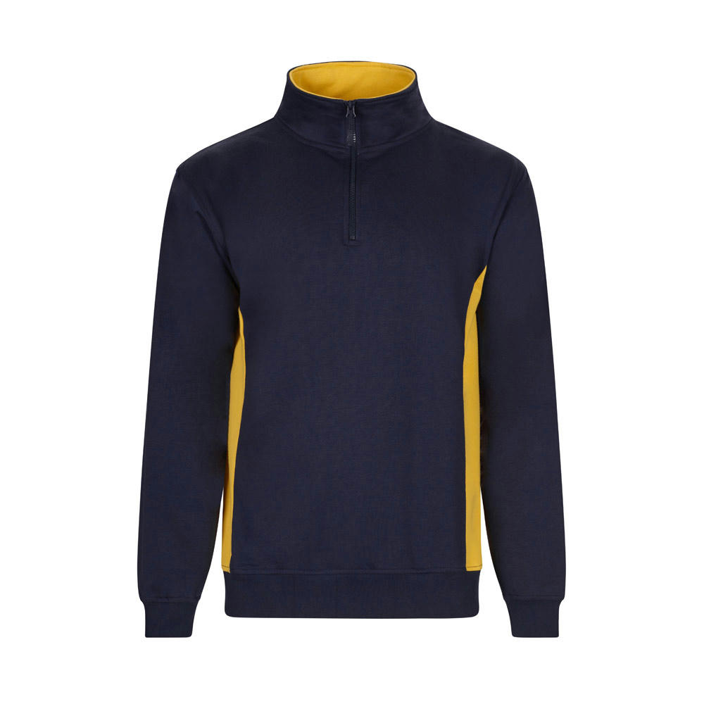 VL SVAROG. Zweifarbiges Frottee-Sweatshirt (260 g/m²), aus Polyester (65 %) und Baumwolle (35 %)