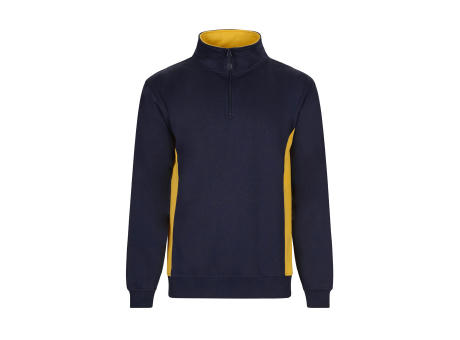 VL SVAROG. Zweifarbiges Frottee-Sweatshirt (260 g/m²), aus Polyester (65 %) und Baumwolle (35 %)