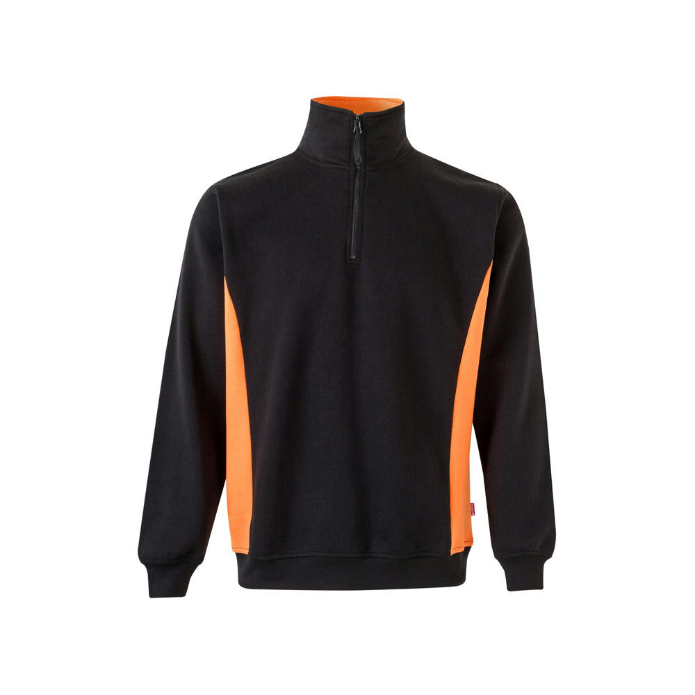 VL SVAROG. Zweifarbiges Frottee-Sweatshirt (260 g/m²), aus Polyester (65 %) und Baumwolle (35 %)