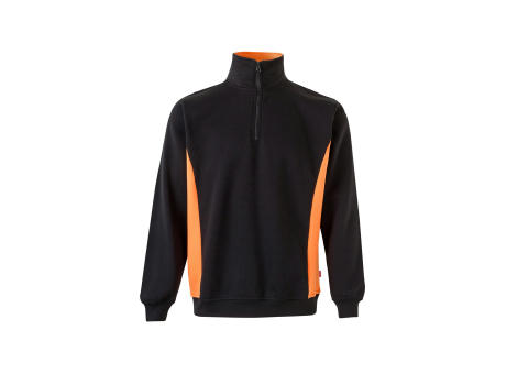 VL SVAROG. Zweifarbiges Frottee-Sweatshirt (260 g/m²), aus Polyester (65 %) und Baumwolle (35 %)