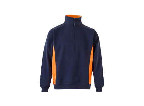 VL SVAROG. Zweifarbiges Frottee-Sweatshirt (260 g/m²), aus Polyester (65 %) und Baumwolle (35 %)