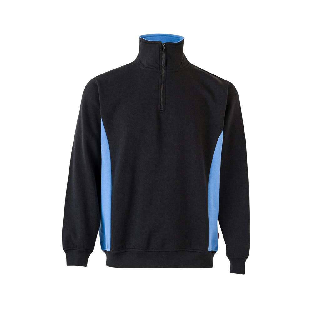 VL SVAROG. Zweifarbiges Frottee-Sweatshirt (260 g/m²), aus Polyester (65 %) und Baumwolle (35 %)