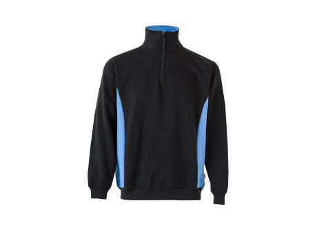 VL SVAROG. Zweifarbiges Frottee-Sweatshirt (260 g/m²), aus Polyester (65 %) und Baumwolle (35 %)