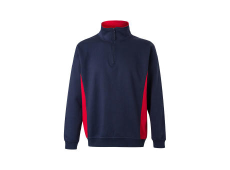 VL SVAROG. Zweifarbiges Frottee-Sweatshirt (260 g/m²), aus Polyester (65 %) und Baumwolle (35 %)