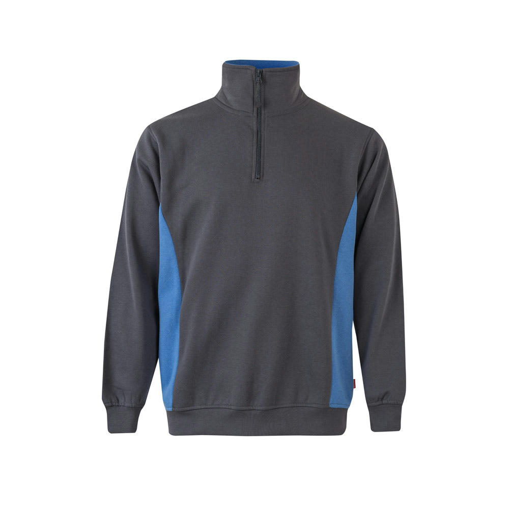 VL SVAROG. Zweifarbiges Frottee-Sweatshirt (260 g/m²), aus Polyester (65 %) und Baumwolle (35 %)