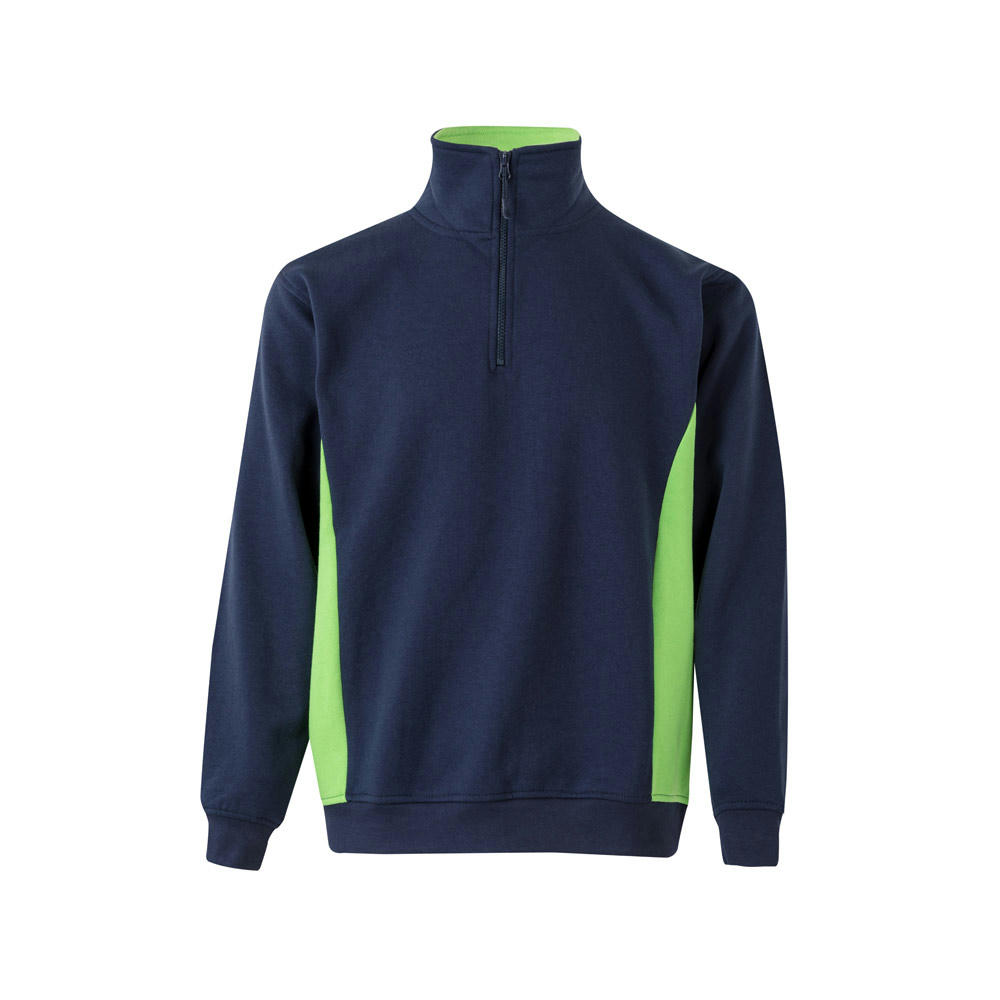 VL SVAROG. Zweifarbiges Frottee-Sweatshirt (260 g/m²), aus Polyester (65 %) und Baumwolle (35 %)