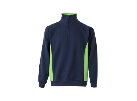 VL SVAROG. Zweifarbiges Frottee-Sweatshirt (260 g/m²), aus Polyester (65 %) und Baumwolle (35 %)