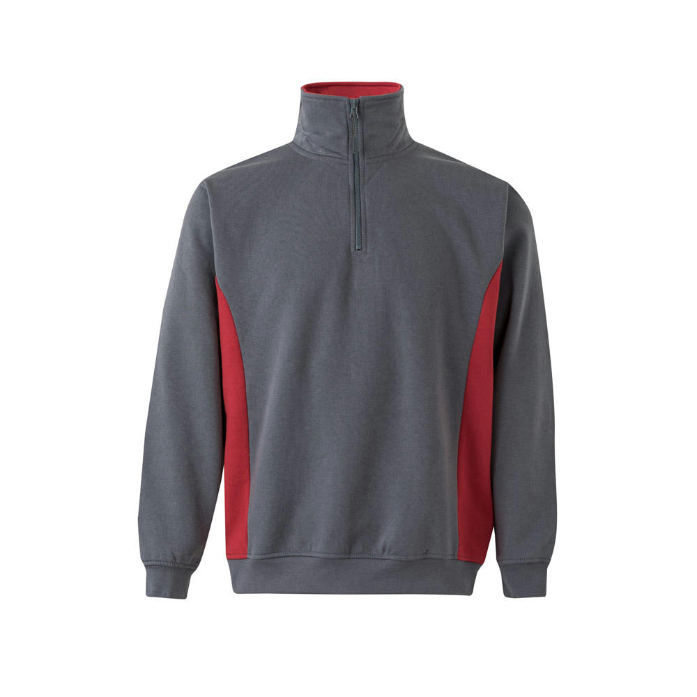 VL SVAROG. Zweifarbiges Frottee-Sweatshirt (260 g/m²), aus Polyester (65 %) und Baumwolle (35 %)