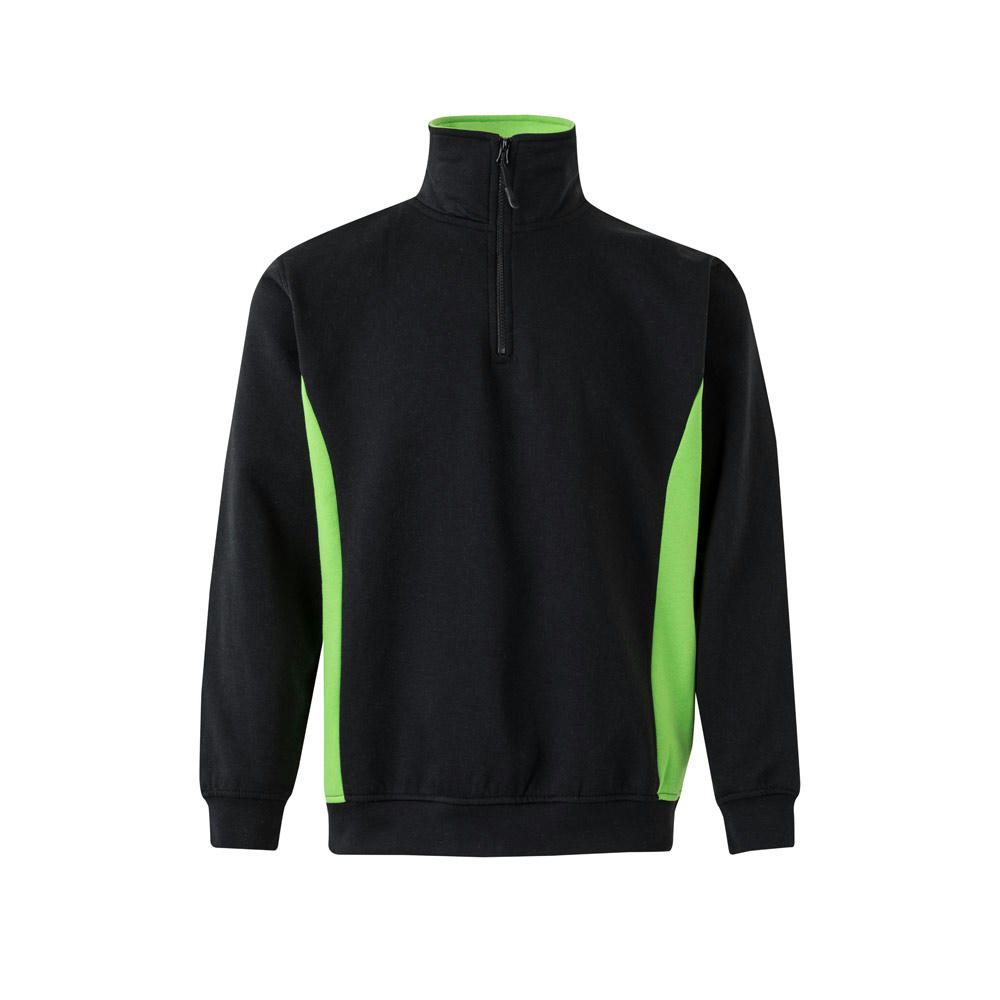 VL SVAROG. Zweifarbiges Frottee-Sweatshirt (260 g/m²), aus Polyester (65 %) und Baumwolle (35 %)