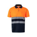 VL CUPID. Zweifarbiges Poloshirt im Bird-Eye-Design (160g/m²) mit kurzen Ärmeln, aus Polyester (100%)