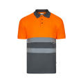 VL CUPID. Zweifarbiges Poloshirt im Bird-Eye-Design (160g/m²) mit kurzen Ärmeln, aus Polyester (100%)