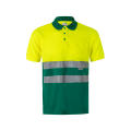 VL CUPID LARGE. Zweifarbiges Poloshirt im Bird-Eye-Design (160g/m²) mit kurzen Ärmeln, aus Polyester (100%)