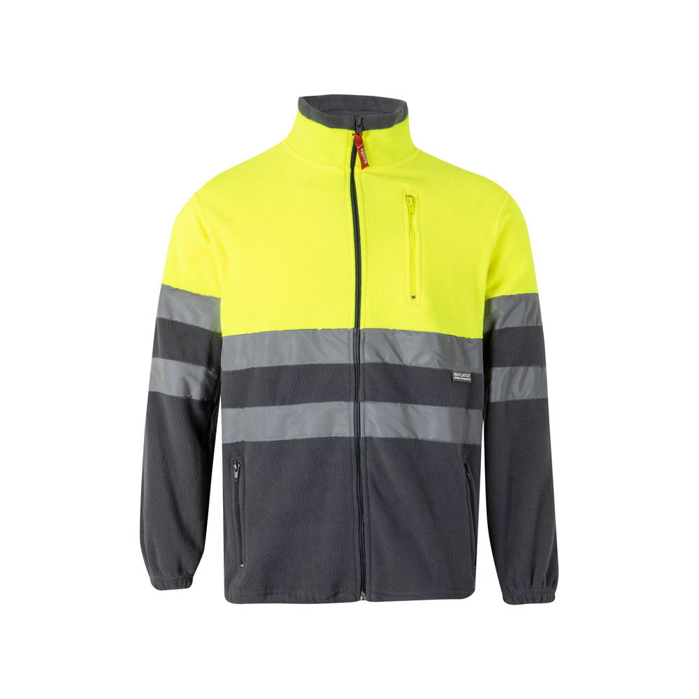 VL EROS. Zweifarbige Fleecejacke (280g/m²), aus Polyester (100%)