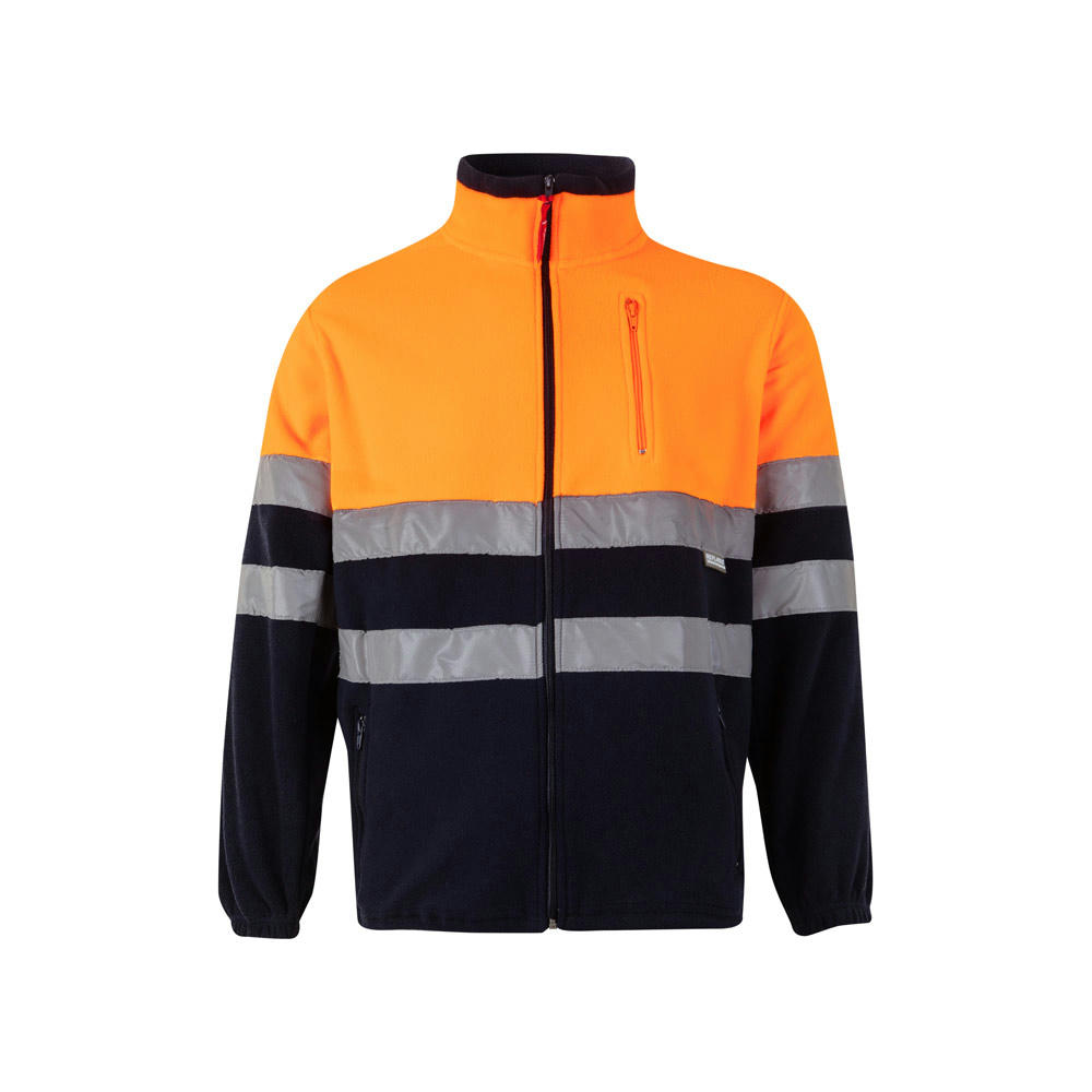 VL EROS. Zweifarbige Fleecejacke (280g/m²), aus Polyester (100%)