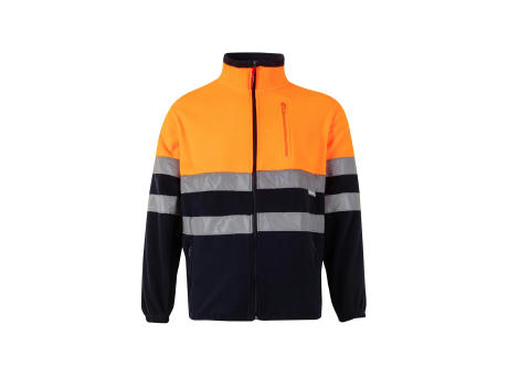 VL EROS. Zweifarbige Fleecejacke (280g/m²), aus Polyester (100%)