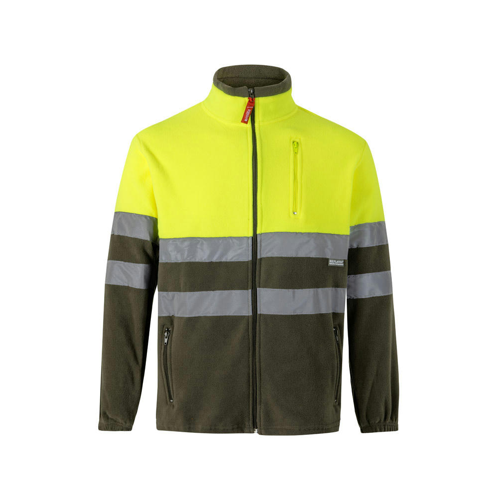 VL EROS. Zweifarbige Fleecejacke (280g/m²), aus Polyester (100%)