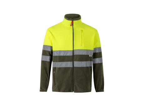 VL EROS. Zweifarbige Fleecejacke (280g/m²), aus Polyester (100%)