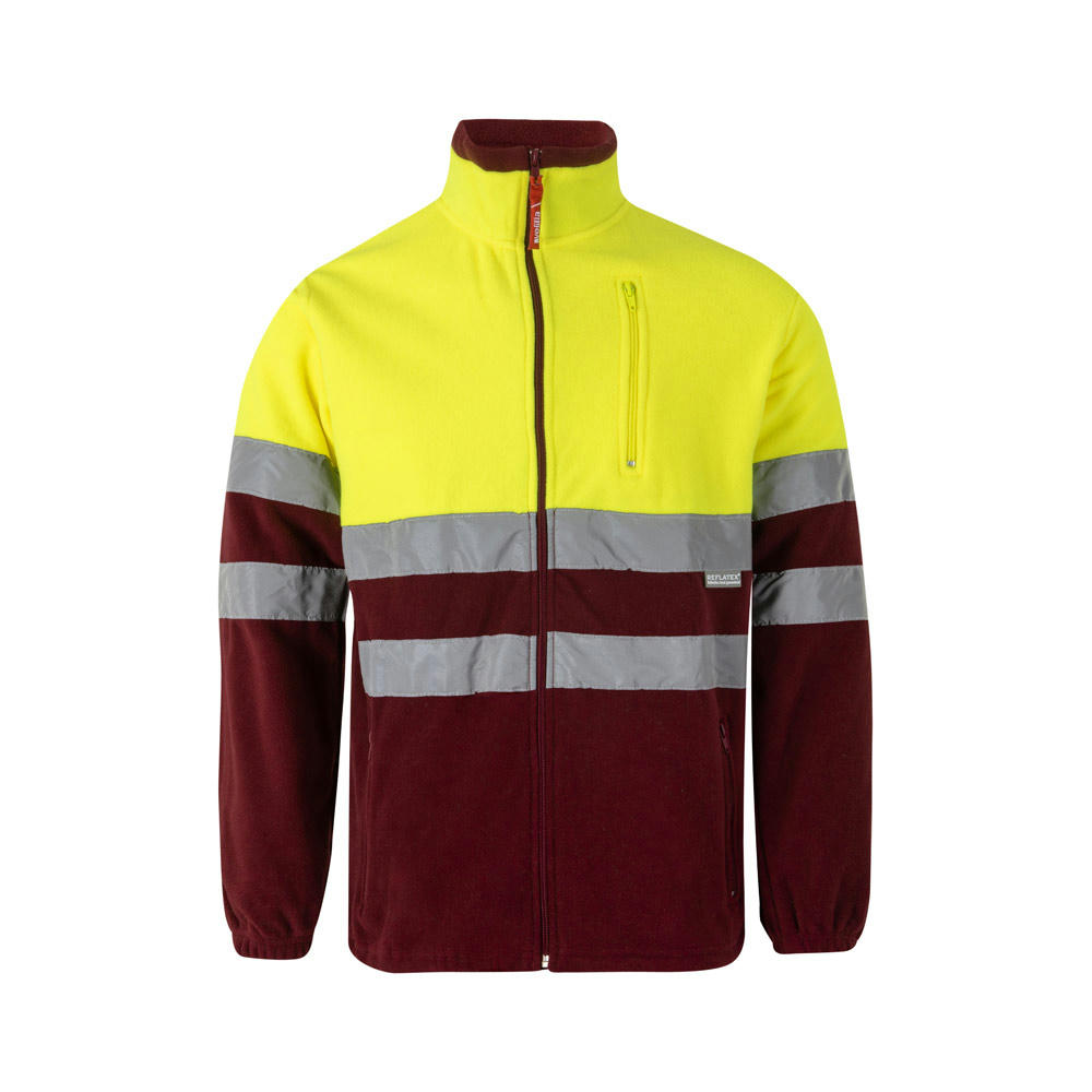 VL EROS. Zweifarbige Fleecejacke (280g/m²), aus Polyester (100%)