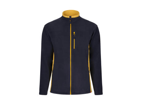 VL GERAS. Zweifarbige Fleecejacke (220g/m²) aus Polyester (100%)