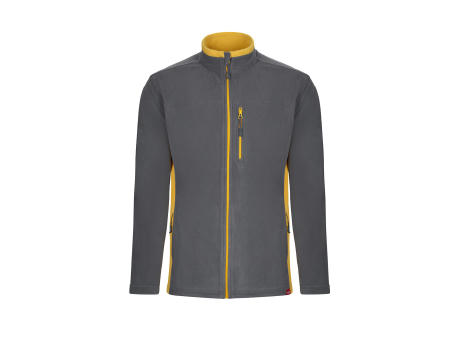 VL GERAS. Zweifarbige Fleecejacke (220g/m²) aus Polyester (100%)