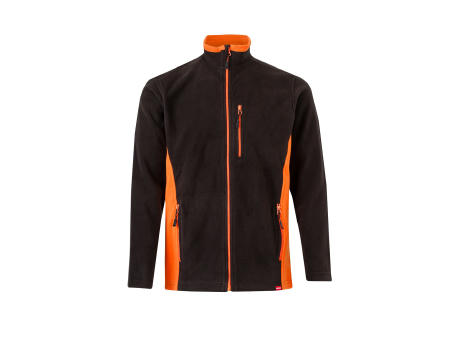 VL GERAS. Zweifarbige Fleecejacke (220g/m²) aus Polyester (100%)