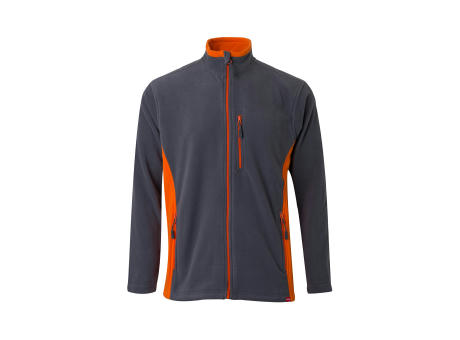 VL GERAS. Zweifarbige Fleecejacke (220g/m²) aus Polyester (100%)