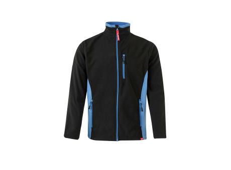 VL GERAS. Zweifarbige Fleecejacke (220g/m²) aus Polyester (100%)