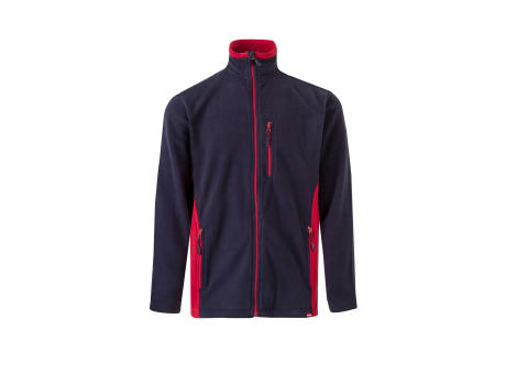 VL GERAS. Zweifarbige Fleecejacke (220g/m²) aus Polyester (100%)