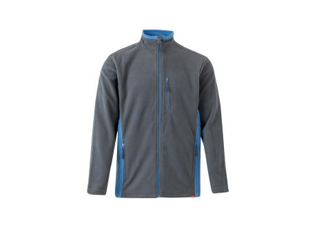 VL GERAS. Zweifarbige Fleecejacke (220g/m²) aus Polyester (100%)