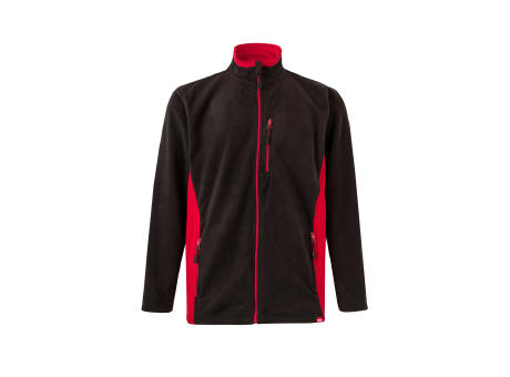 VL GERAS. Zweifarbige Fleecejacke (220g/m²) aus Polyester (100%)