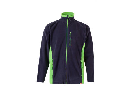 VL GERAS. Zweifarbige Fleecejacke (220g/m²) aus Polyester (100%)