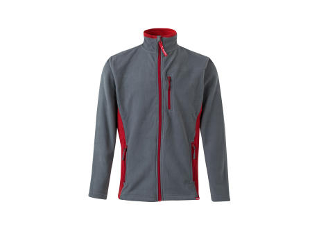 VL GERAS. Zweifarbige Fleecejacke (220g/m²) aus Polyester (100%)