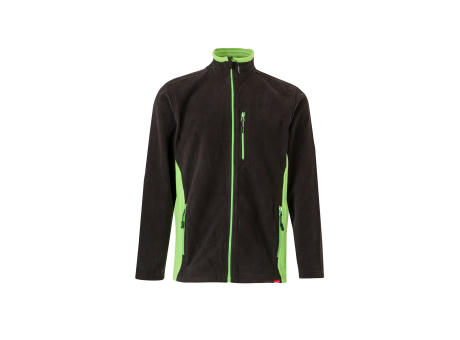 VL GERAS. Zweifarbige Fleecejacke (220g/m²) aus Polyester (100%)