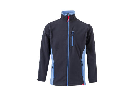 VL GERAS. Zweifarbige Fleecejacke (220g/m²) aus Polyester (100%)