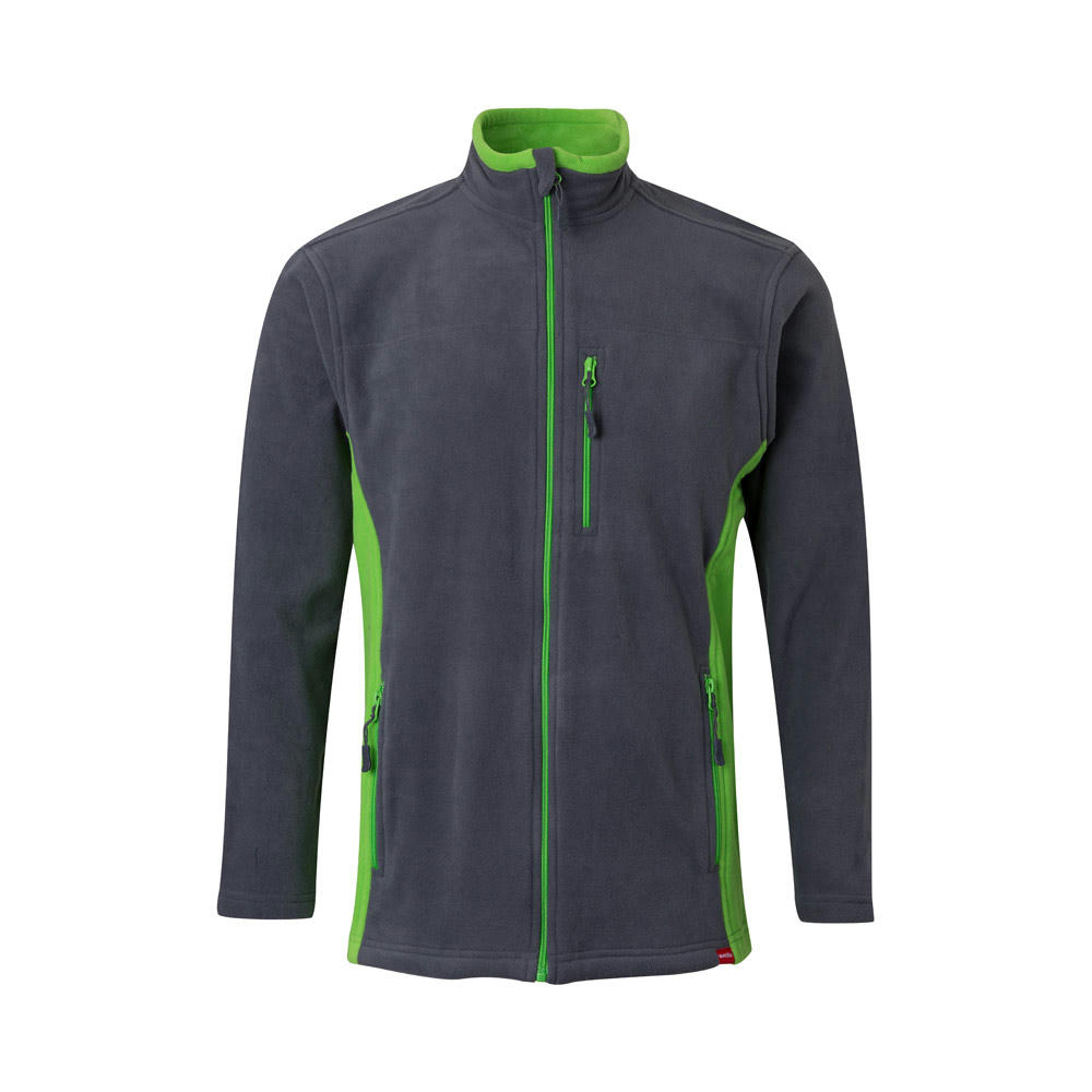 VL GERAS. Zweifarbige Fleecejacke (220g/m²) aus Polyester (100%)