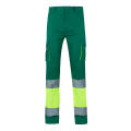 VL ZEUS. Zweifarbige Stretch-Hose mit mehreren Taschen (240 g/m²), aus Baumwolle (46 %), EME (38 %) und Polyester (16 %)